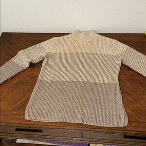 Calvin Klein Beige and Brown Women's Sweater